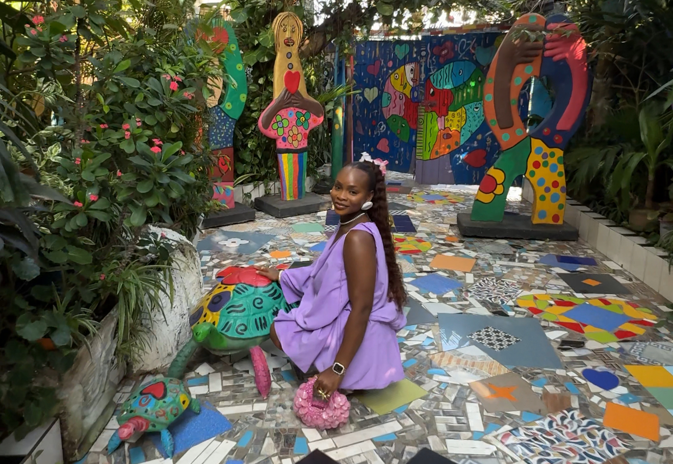 Art studio at Koumy House